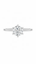 Anel Petit Solitaire Ouro Branco Diamente