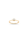 Anel Solitaire Ouro Amarelo Diamante