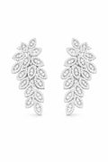 Brinco Feuillage Ouro Branco Diamentes
