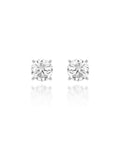 Brinco Solitaire Majesté Ouro Branco Diamante