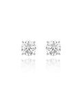 Brinco Solitaire Ouro Branco Diamante