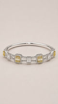 Pulseira Bracelet Cadre Ouro Branco Diamantes