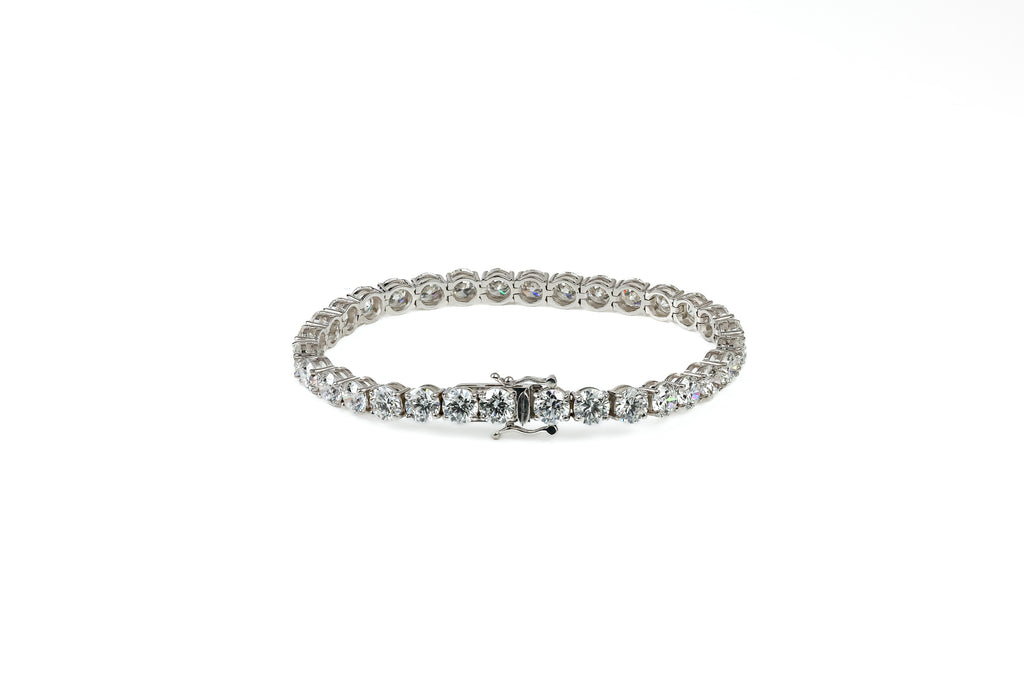 Pulseira Rivière 50 ptos Ouro Branco Diamantes