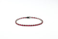 Pulseira Rivière Oval Ouro Branco Rubi