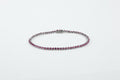 Pulseira Rivière Classique Ouro Branco Rubi