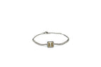 Pulseira Cadre Ouro Branco e Amarelo Diamantes