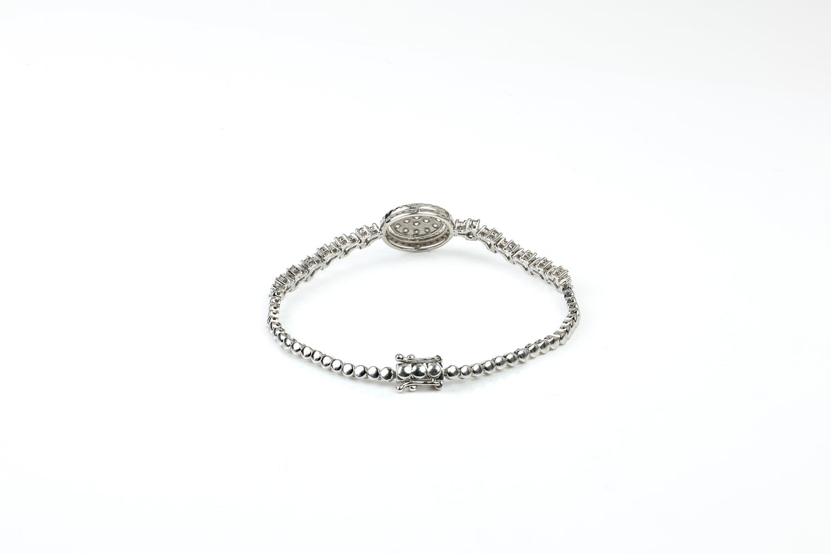 Pulseira Cercle Ouro Branco Diamantes