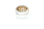 Anel Mosaïque Ouro Branco e Amarelo Diamantes