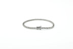 Pulseira Rivière 6 Ptos Ouro Branco Diamantes