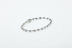 Pulseira Rivière Serti Clos Ouro Branco Diamentes