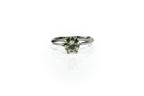 Anel Solitaire Ouro branco Diamante